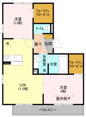 レイクルイーズの物件間取画像